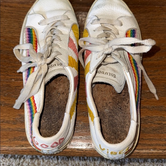Soludos embroidered good vibes sneakers size 8.5 or 39 - Picture 3 of 7
